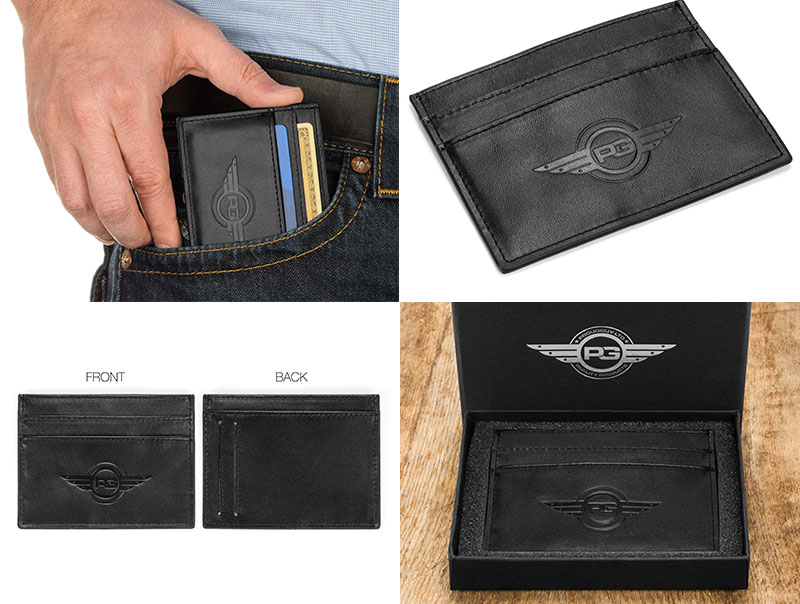 Front Pocket Wallet SLIMALIST Minimalist RFID Leather ID Card Holder in Gift Box 