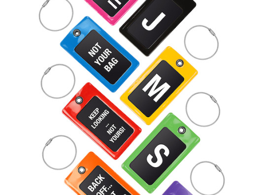 Magic in The Bag,Travel ID Bag Tag for Suitcase,Printed,Flexible PVC,Travel ID Identification for Bags Consignment Card