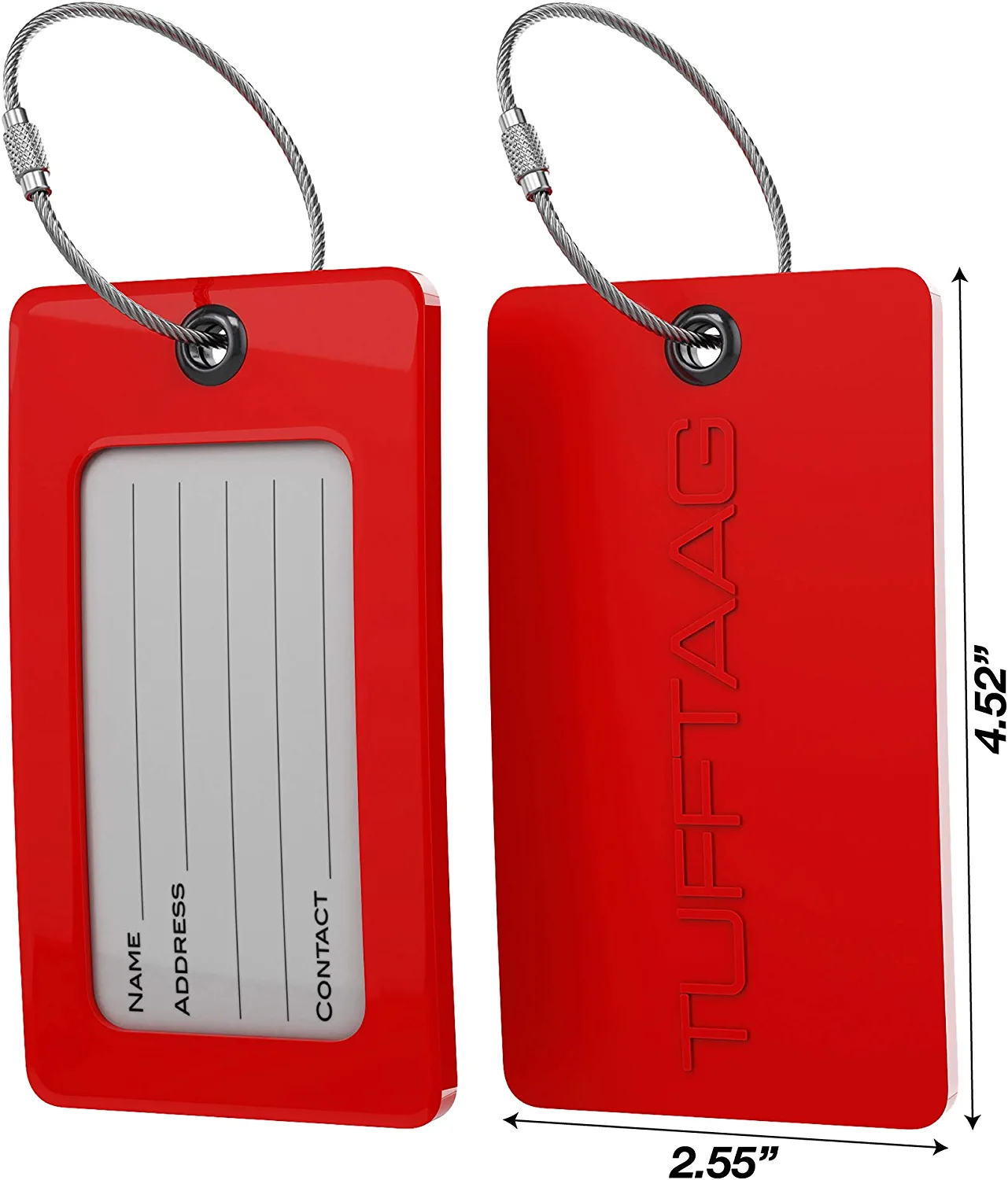 SUPREME LUGGAGE TAG Red Card Holder Key Travel $20.99 - PicClick